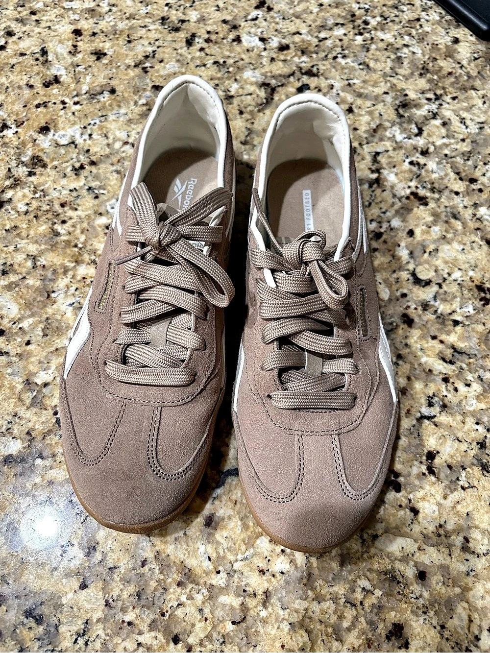 Reebok Classic Leather Brown & White Sneakers